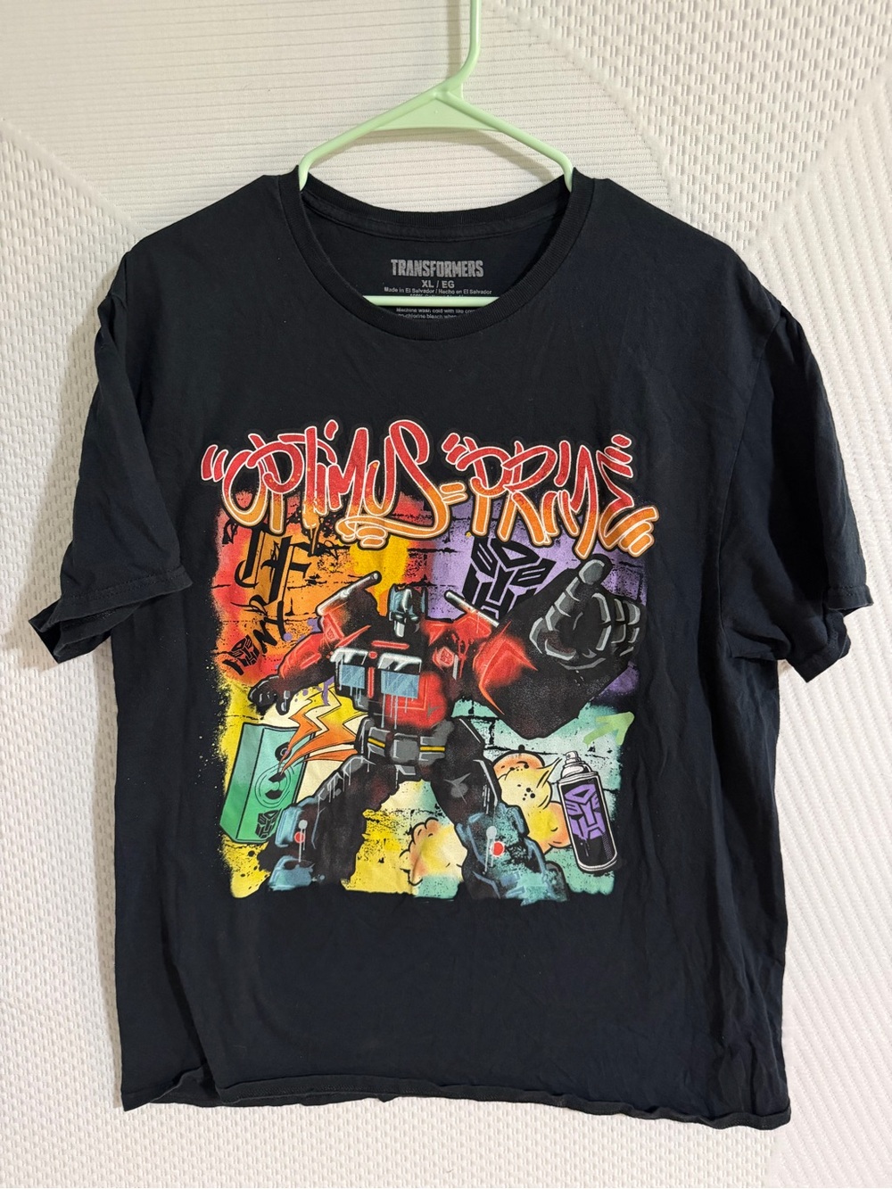 Optimus Prime Black Graphic Tee